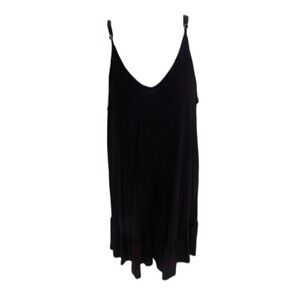 Agnes & Dora womens black tank top day dress Size Small